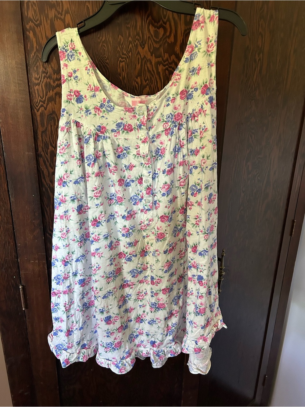 Vintage Floral Cotton Nightgown